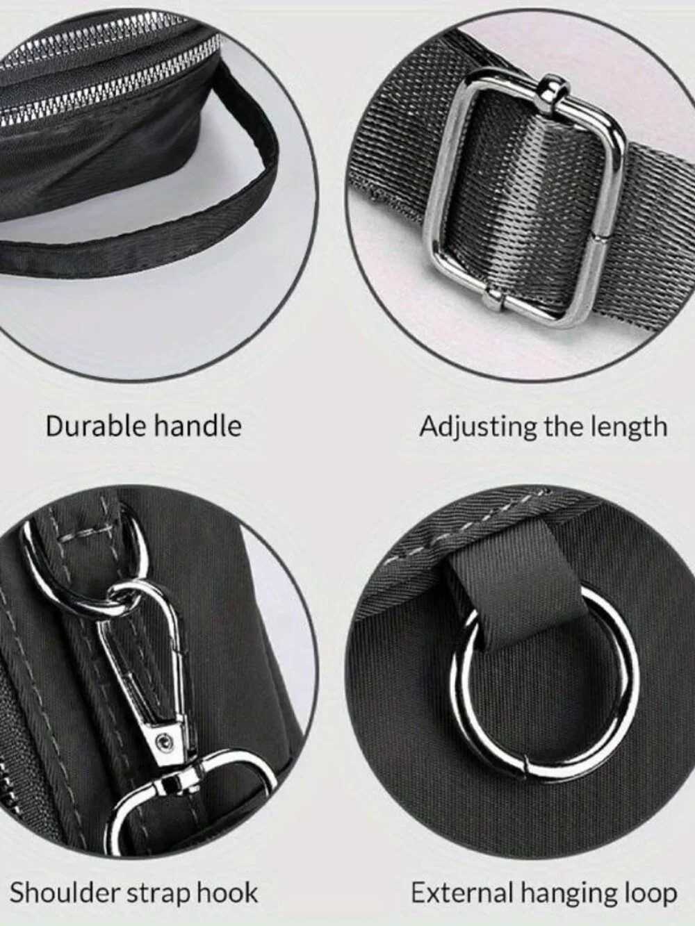 Messenger Bag Crossbody Shoulder Bag Neutral Outer Bag